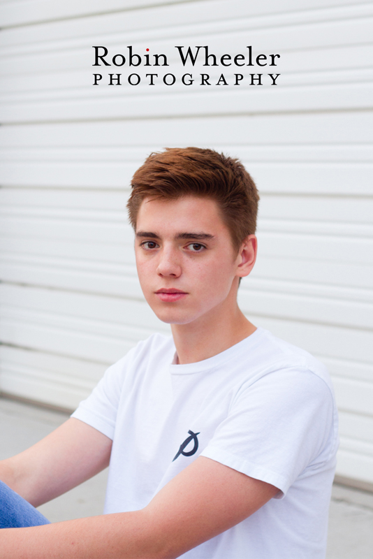 High school senior photo in downtown Ontario, Oregon