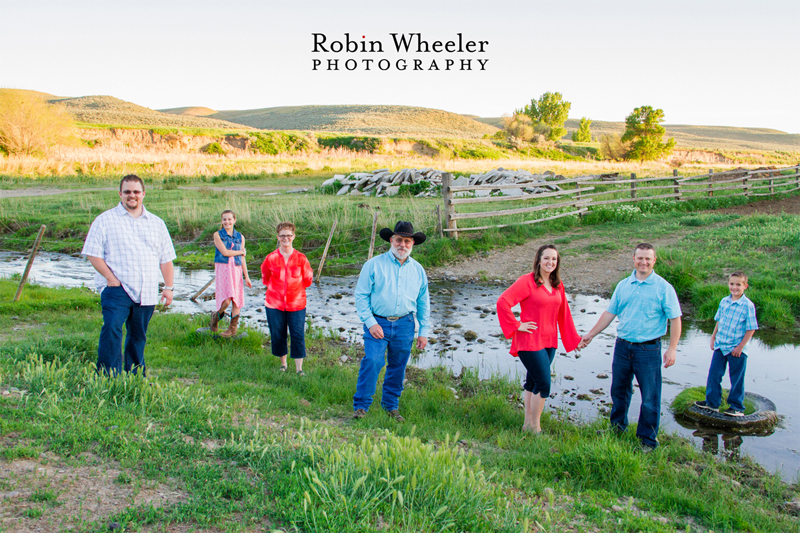 Family photo on a farm, Payette, Idaho