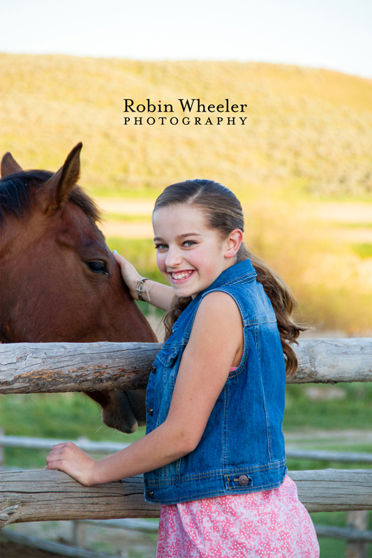 Photo of a girl with a horse, Payette, Idaho
