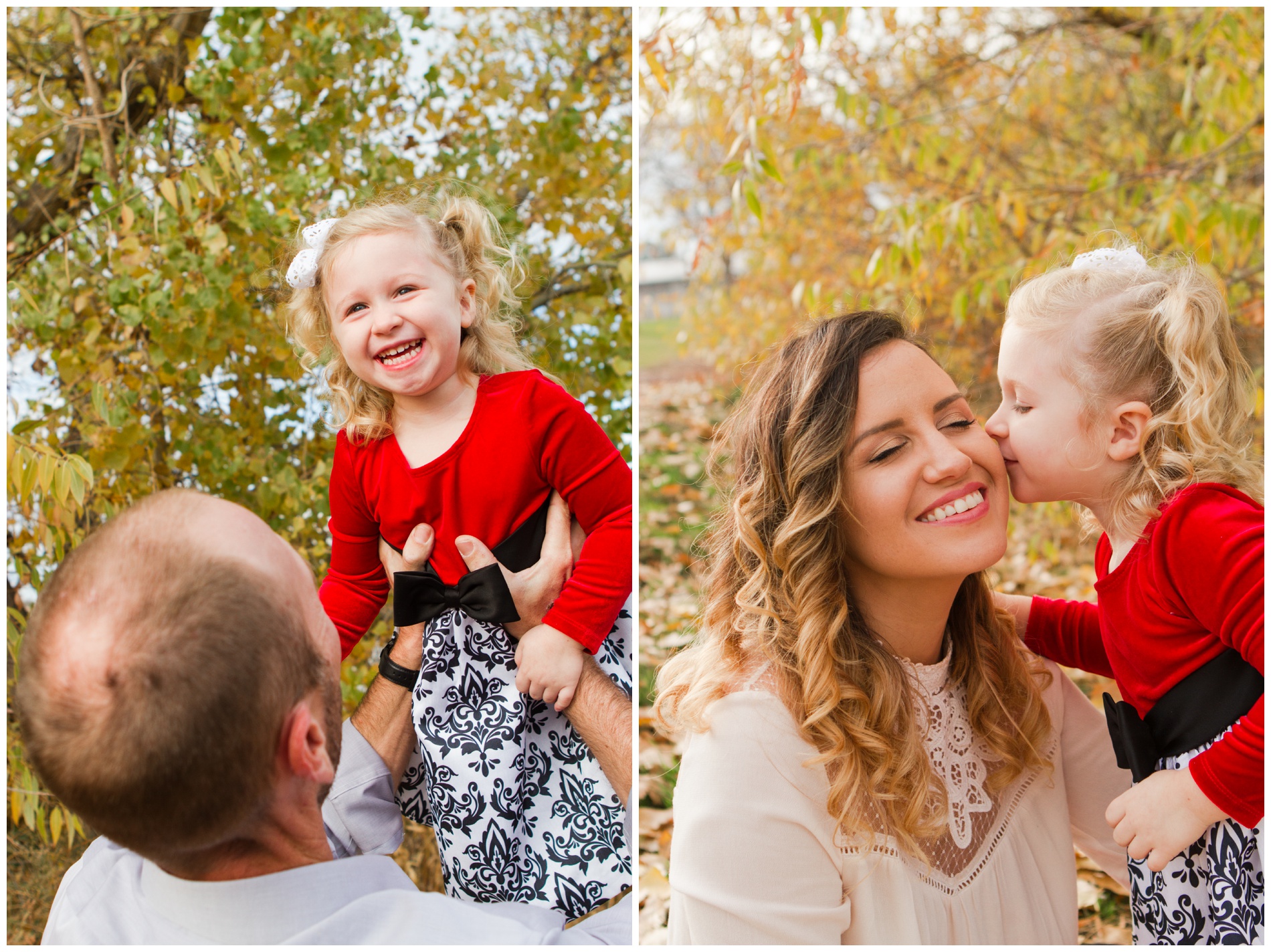 Family pictures at Beck-Kiwanis Park in Ontario