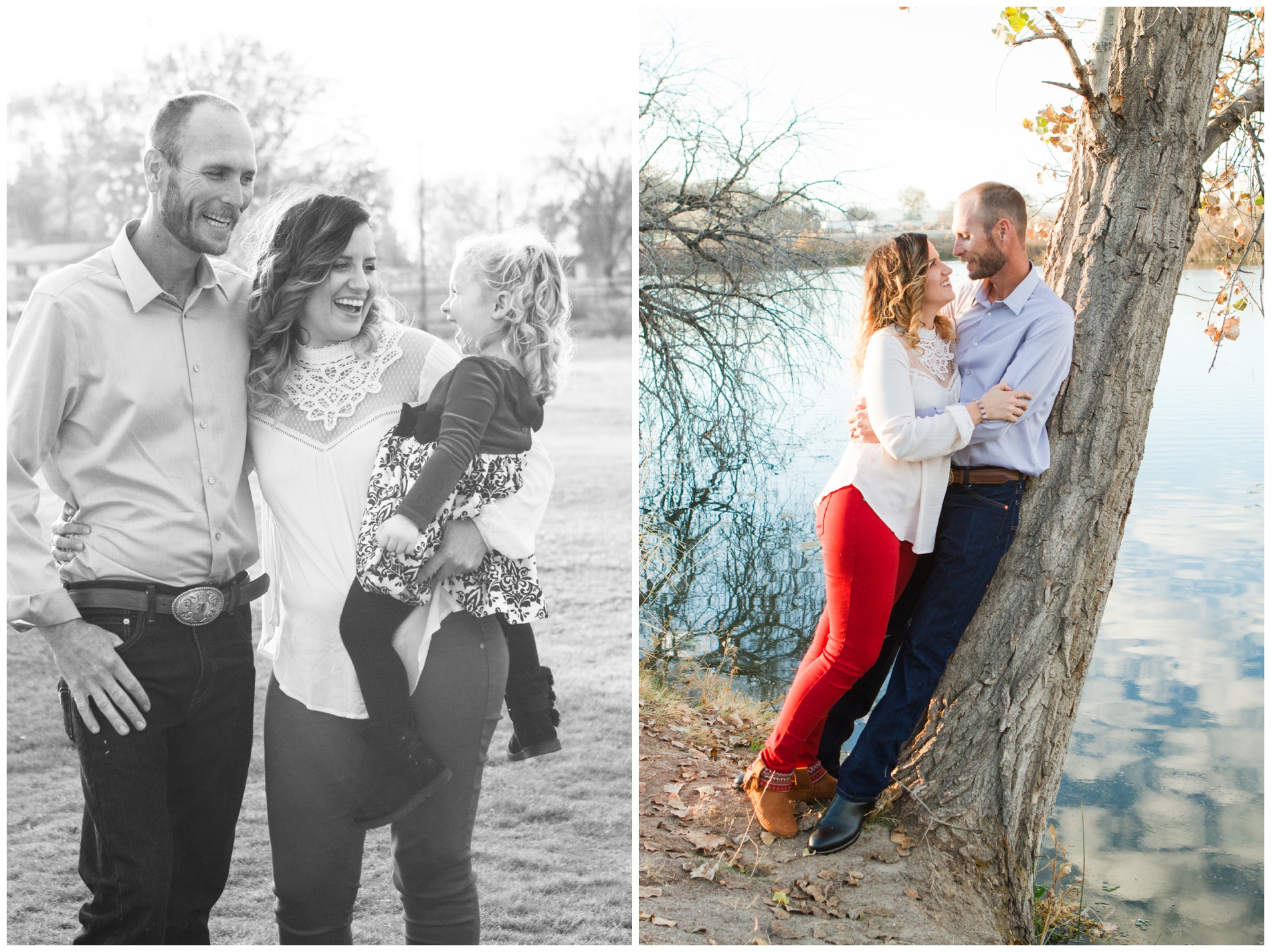 Family pictures at Beck-Kiwanis Park in Ontario