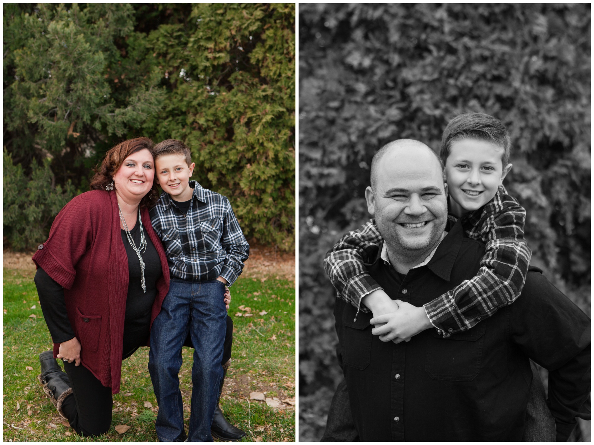 Fall family pictures at Beck-Kiwanis Park in Ontario