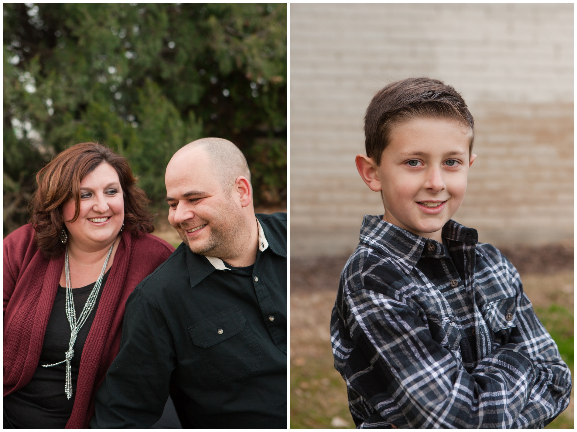 Fall family pictures at Beck-Kiwanis Park in Ontario