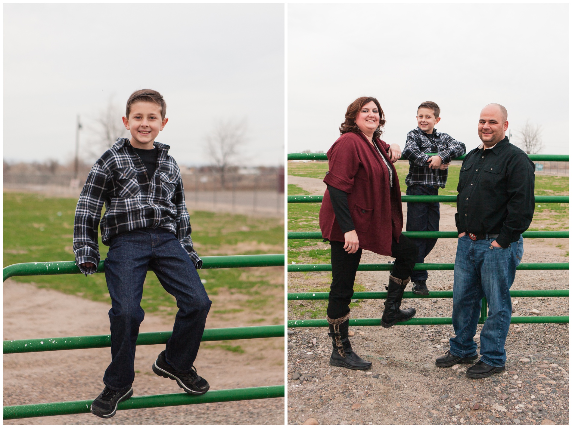 Fall family pictures at the Malheur County Fairground