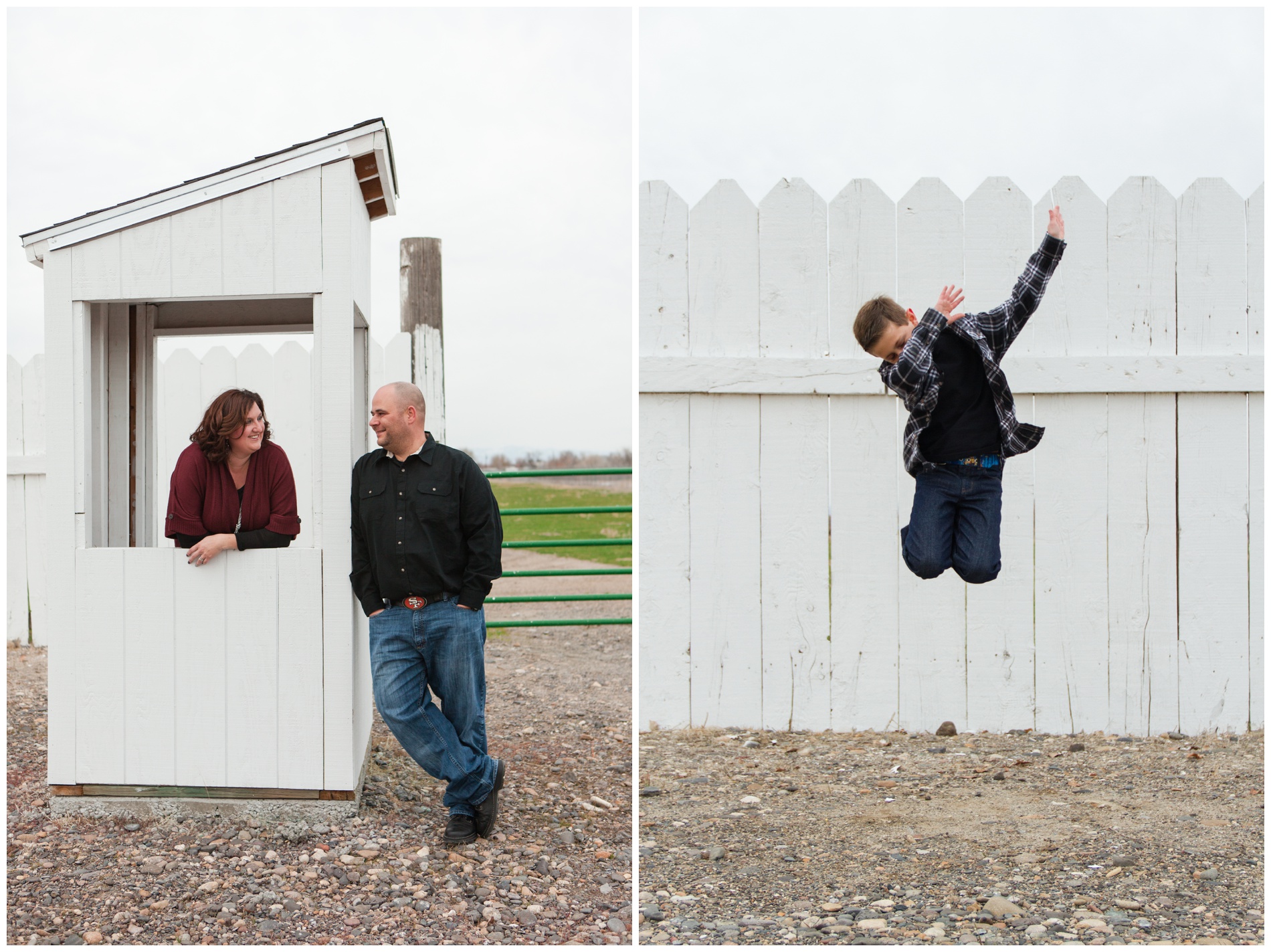 Fall family pictures at the Malheur County Fairground