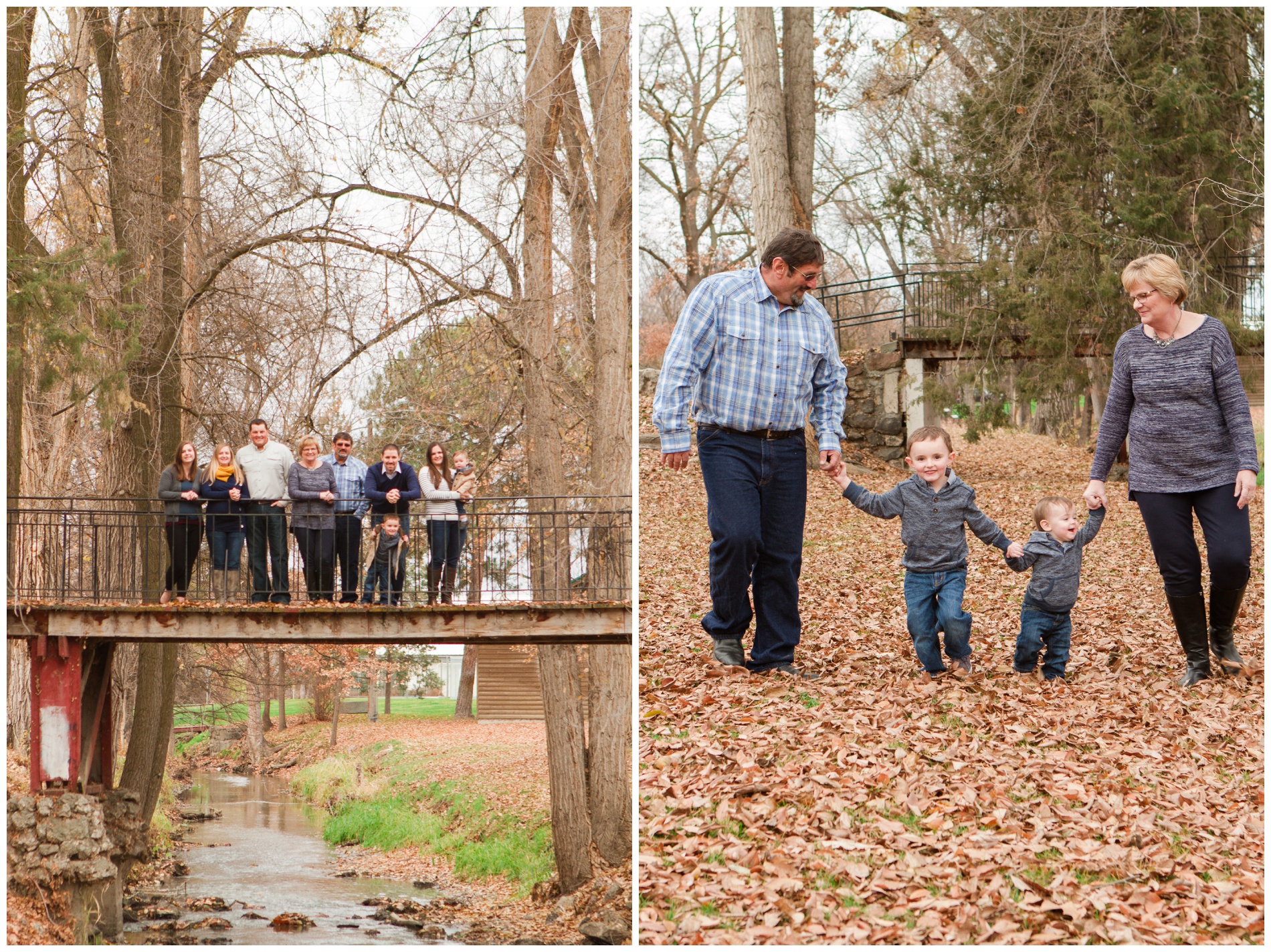 Family portraits at Kiwanis Park in Payette