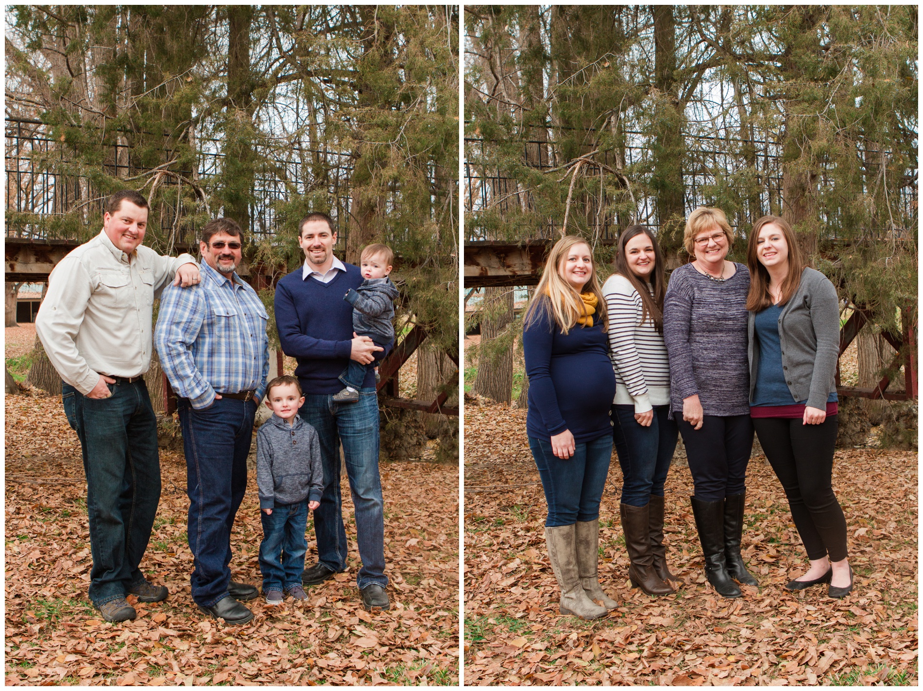 Family portraits at Kiwanis Park in Payette
