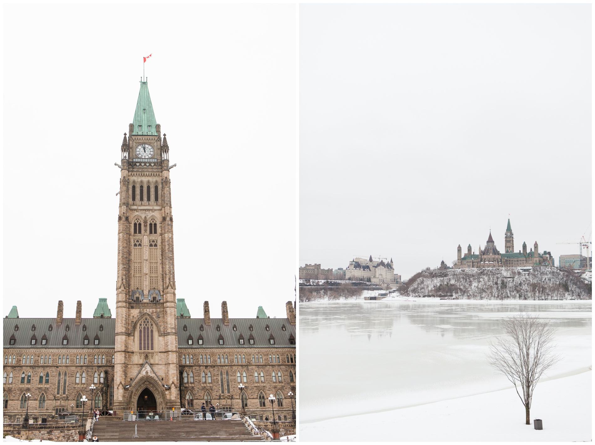 Two views of Parliament, Ottawa