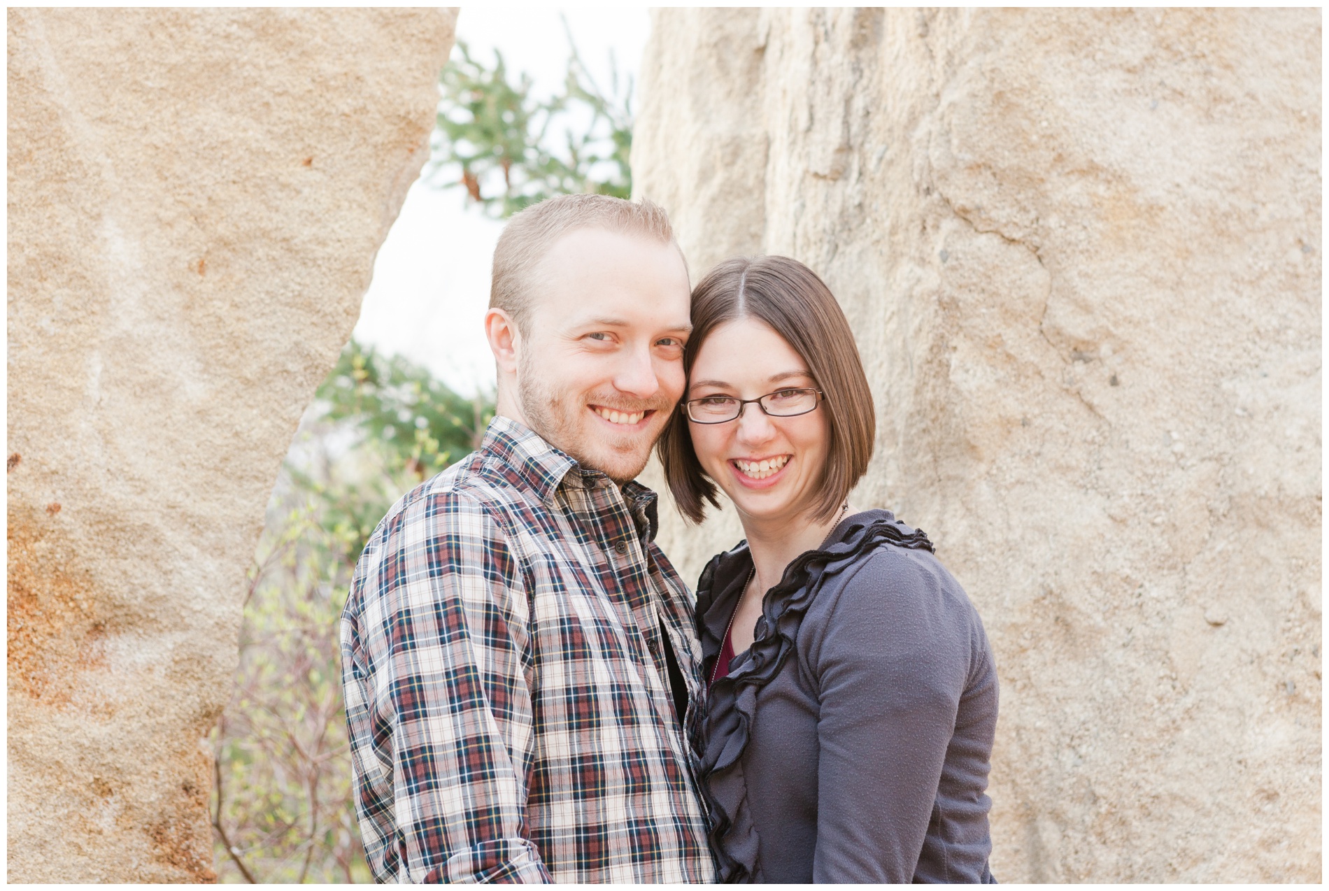 Portrait of a couple at the Idaho Botanical Garden in Boise