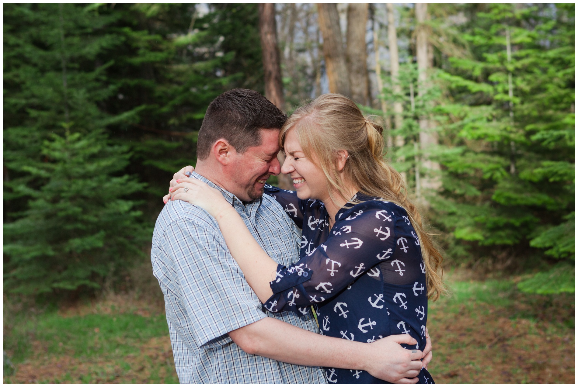 Engagement photos taken near the foot of the mountains in Baker City, Oregon.