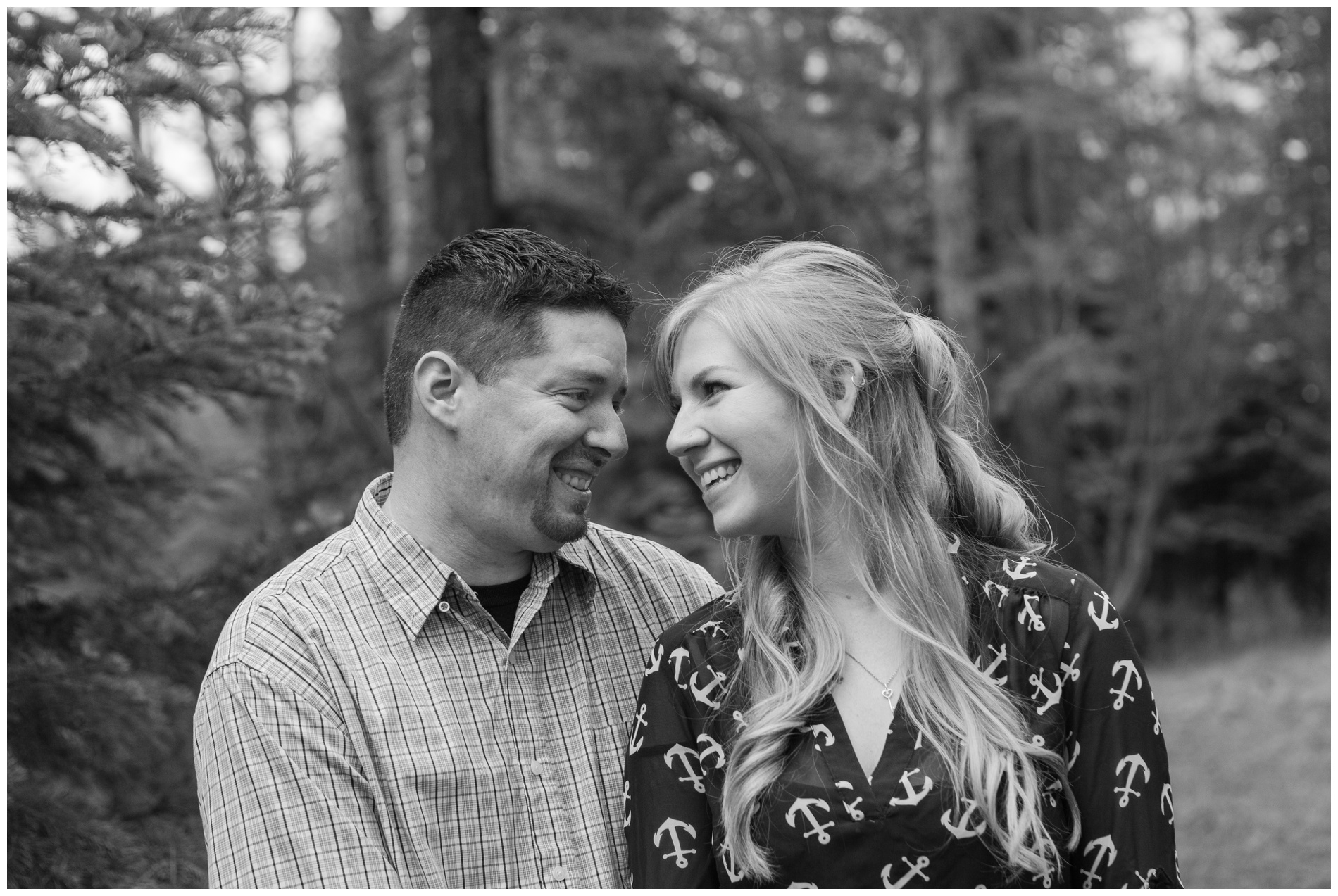 Engagement photos taken near the foot of the mountains in Baker City, Oregon.