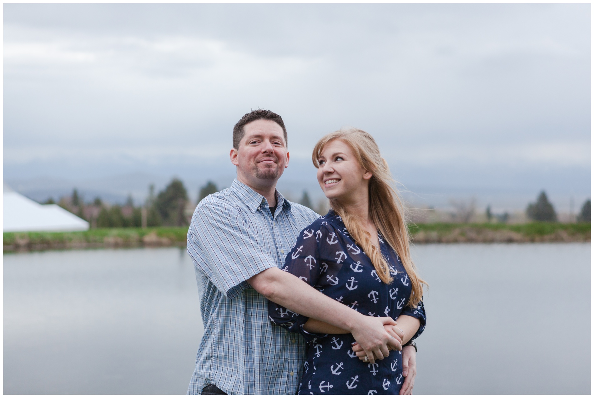 Engagement photos taken near the foot of the mountains in Baker City, Oregon.