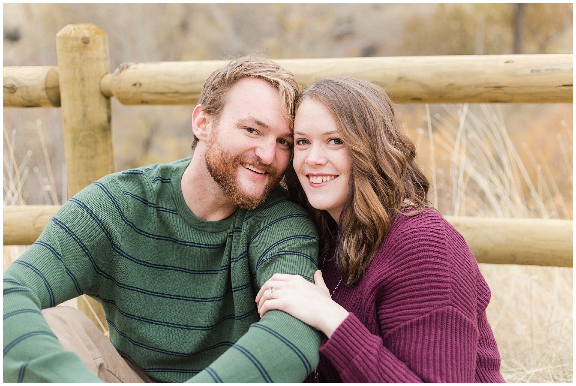 Fall engagement photos in Boise's Military Reserve | Robin Wheeler Photography