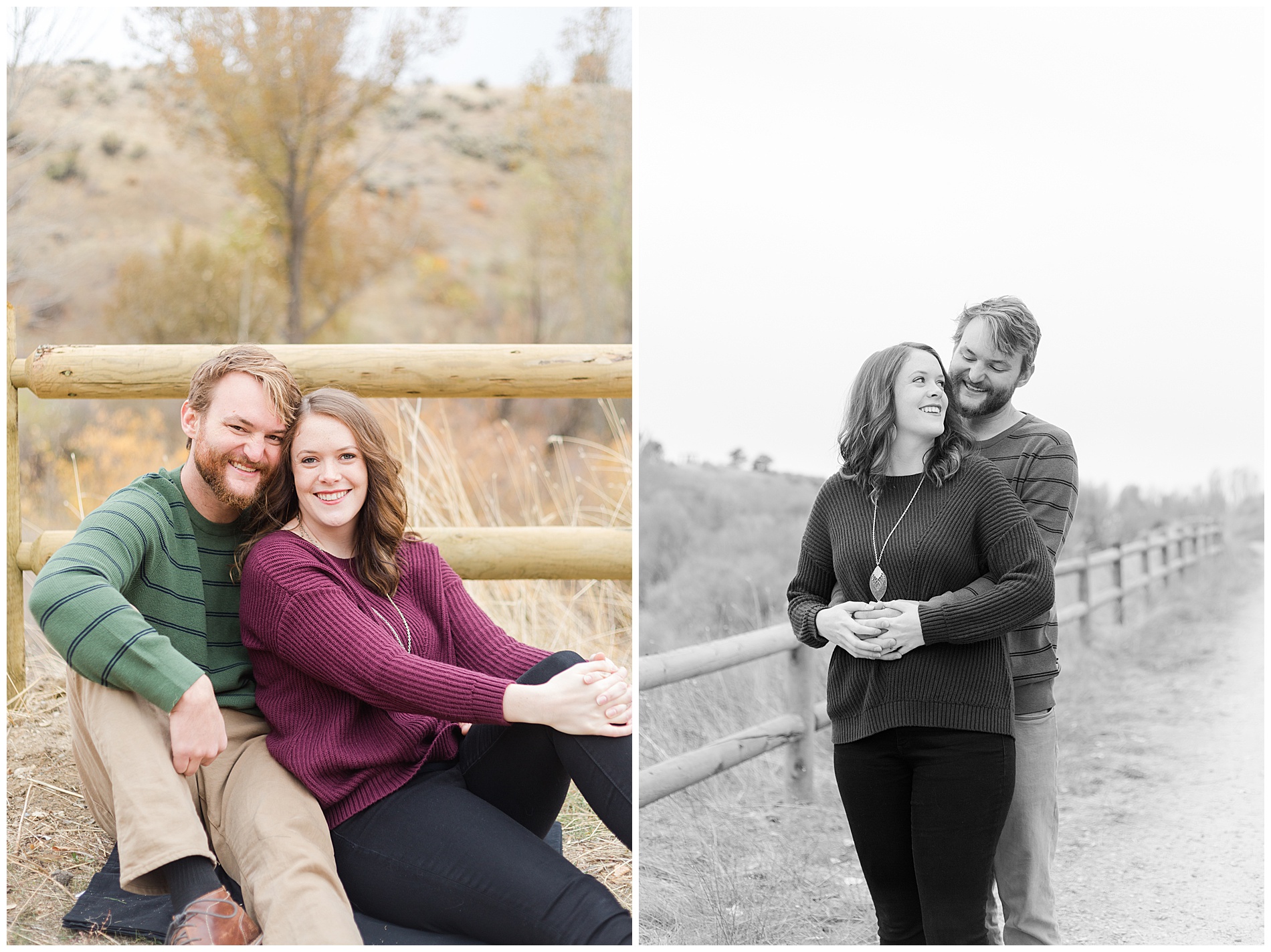 Fall engagement photos in Boise's Military Reserve | Robin Wheeler Photography