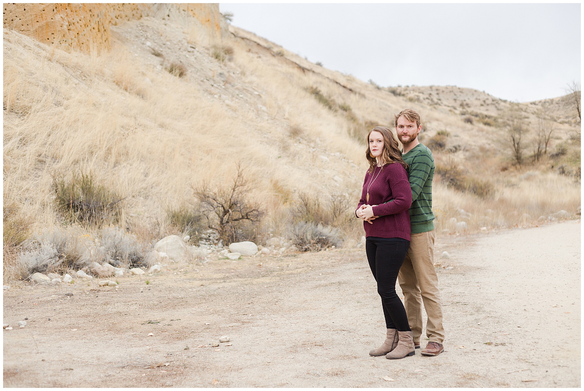 Fall engagement photos in Boise's Military Reserve | Robin Wheeler Photography