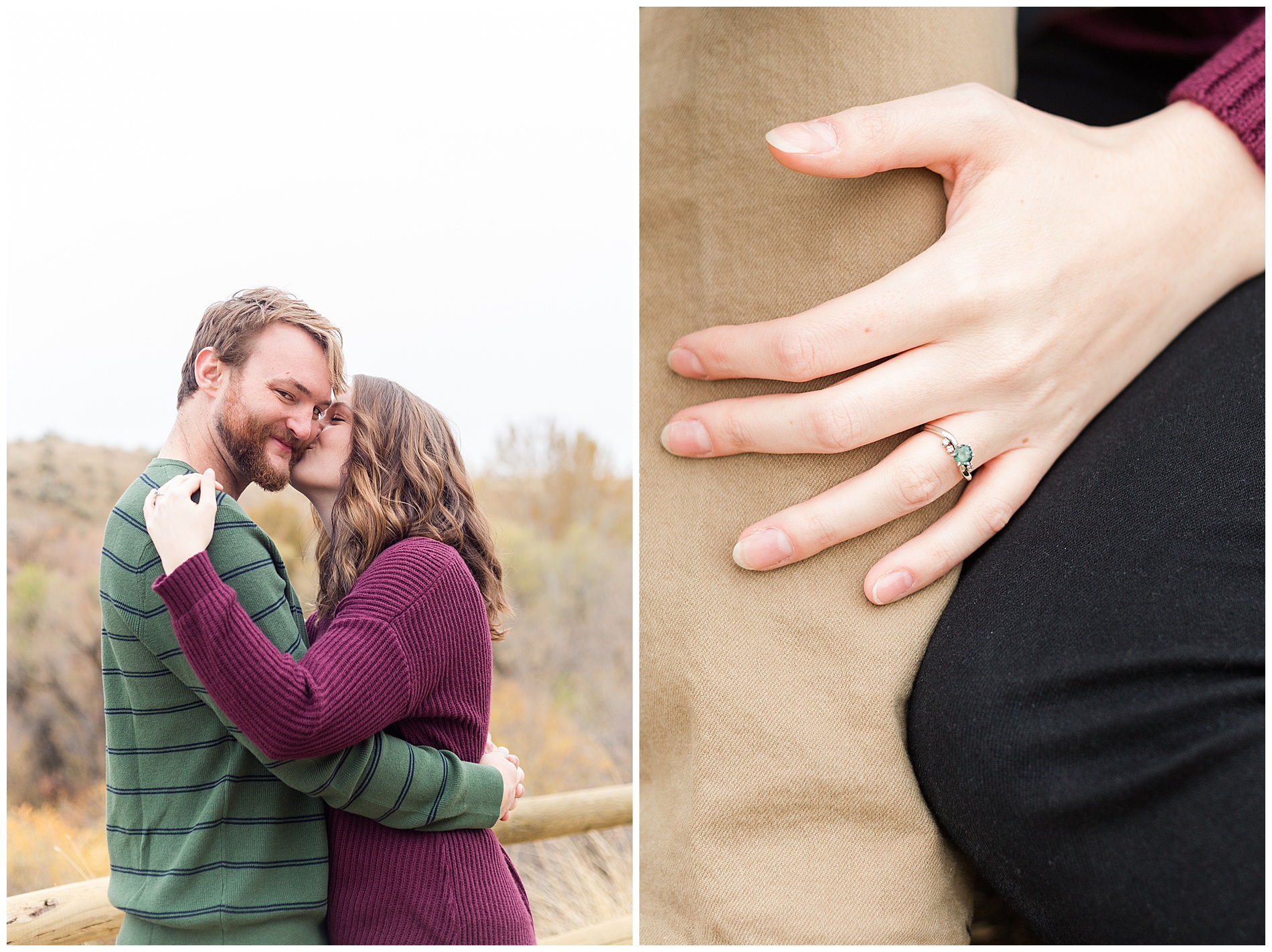 Fall engagement photos in Boise's Military Reserve | Robin Wheeler Photography