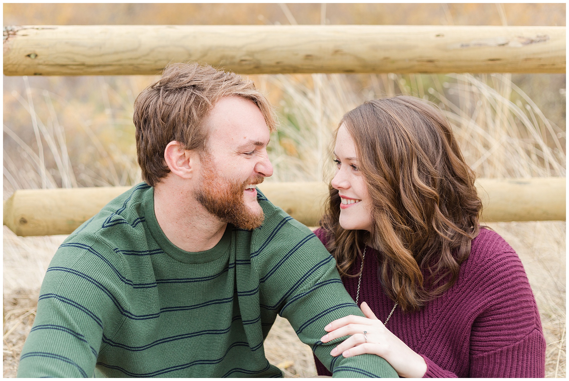 Fall engagement photos in Boise's Military Reserve | Robin Wheeler Photography