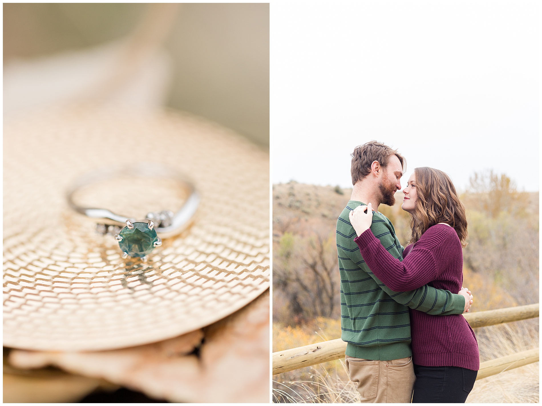 Fall engagement photos in Boise's Military Reserve | Robin Wheeler Photography