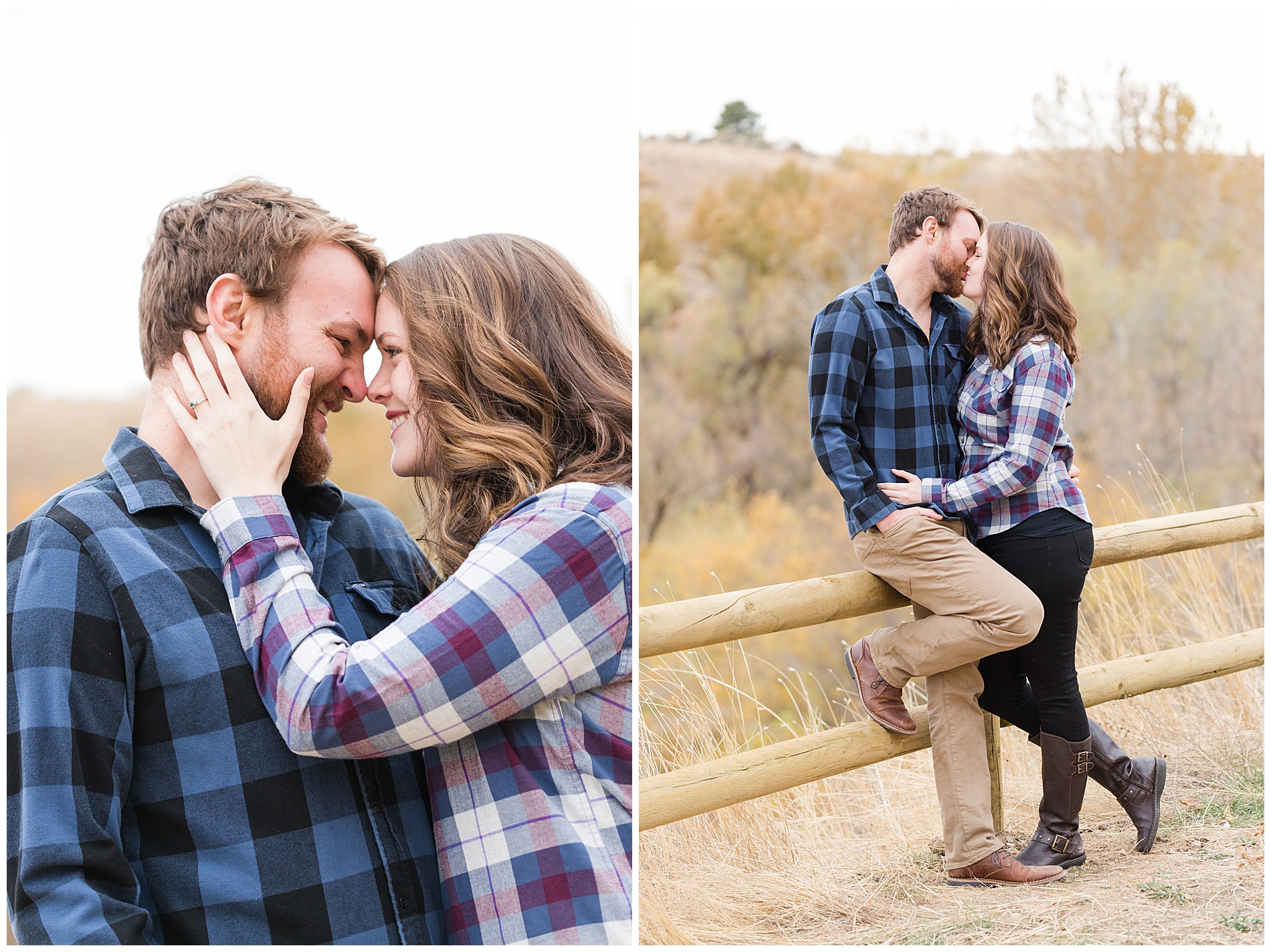 Fall engagement photos in Boise's Military Reserve | Robin Wheeler Photography