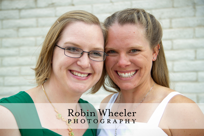 Bride and her sister, the maid of honor, Ontario, Oregon