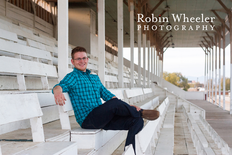 Photo of a high school senior at the Malheur County Fairgrounds in Ontario, Oregon