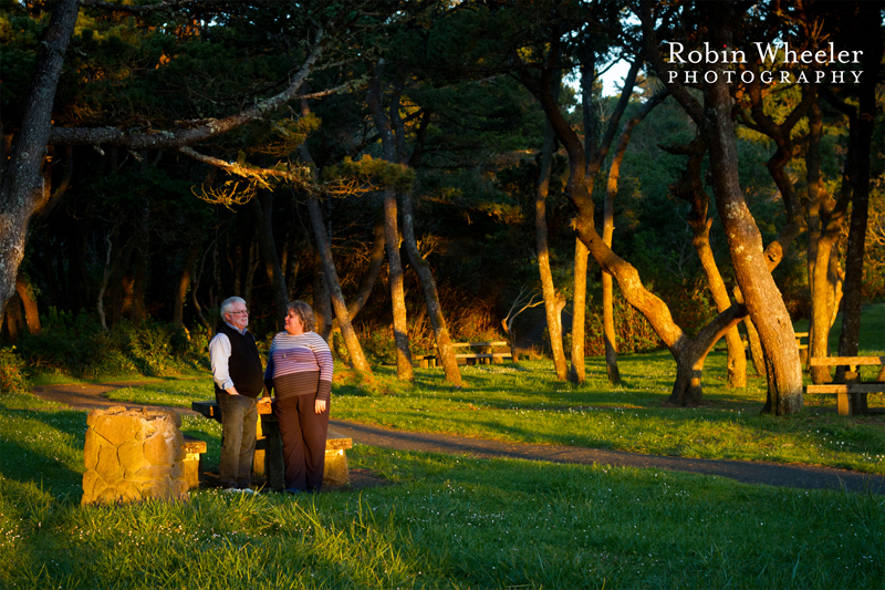 Portrait of a couple at Yaquina Bay State Recreation Site, Newport, Oregon