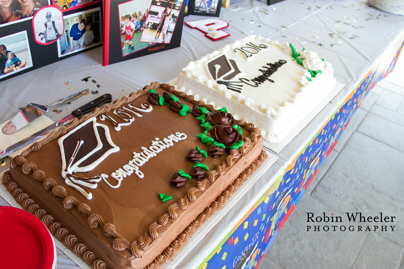 cakes at a payette high school senior's graduation party