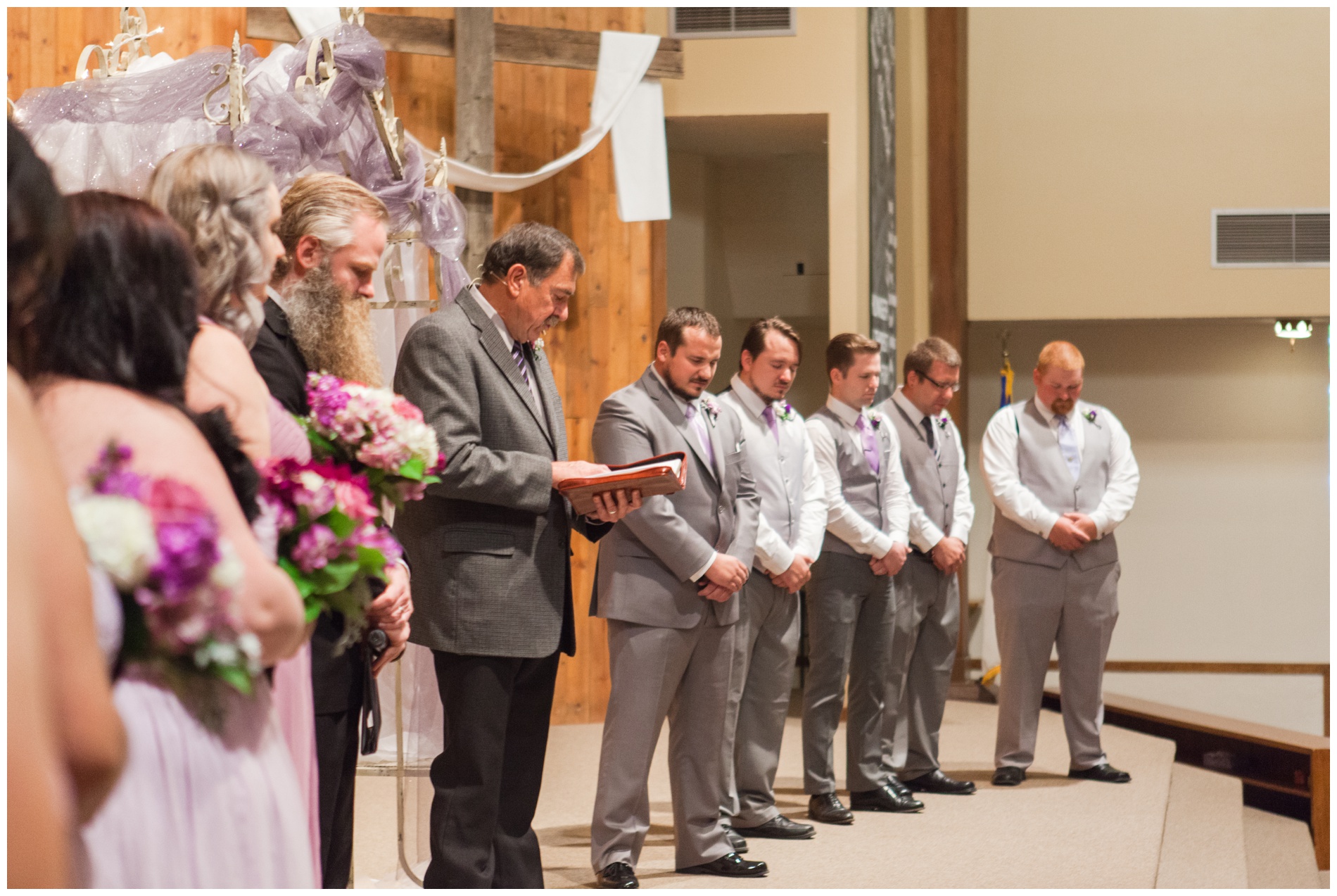 Wedding ceremony in Ontario, Oregon