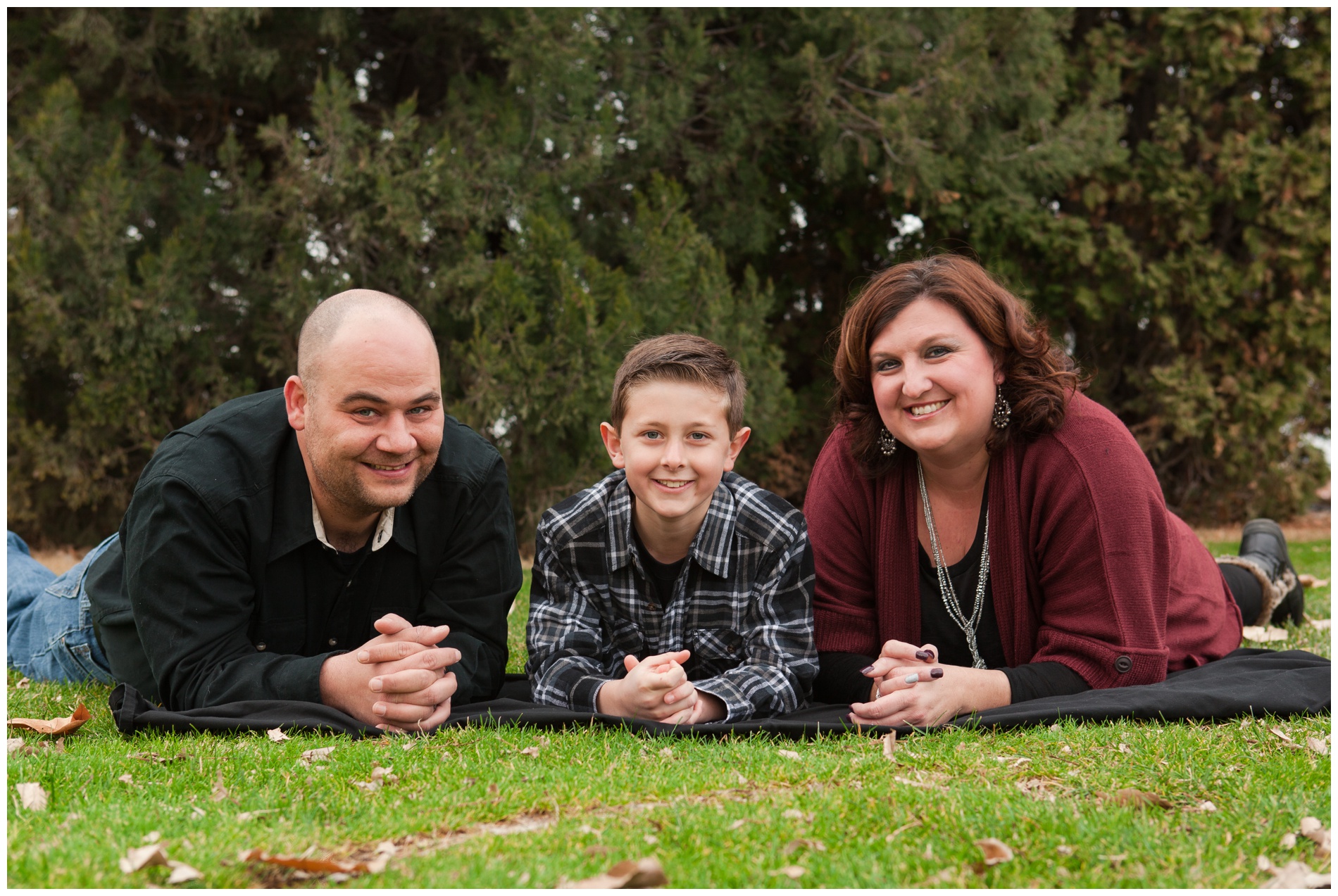 Fall family pictures at Beck-Kiwanis Park in Ontario