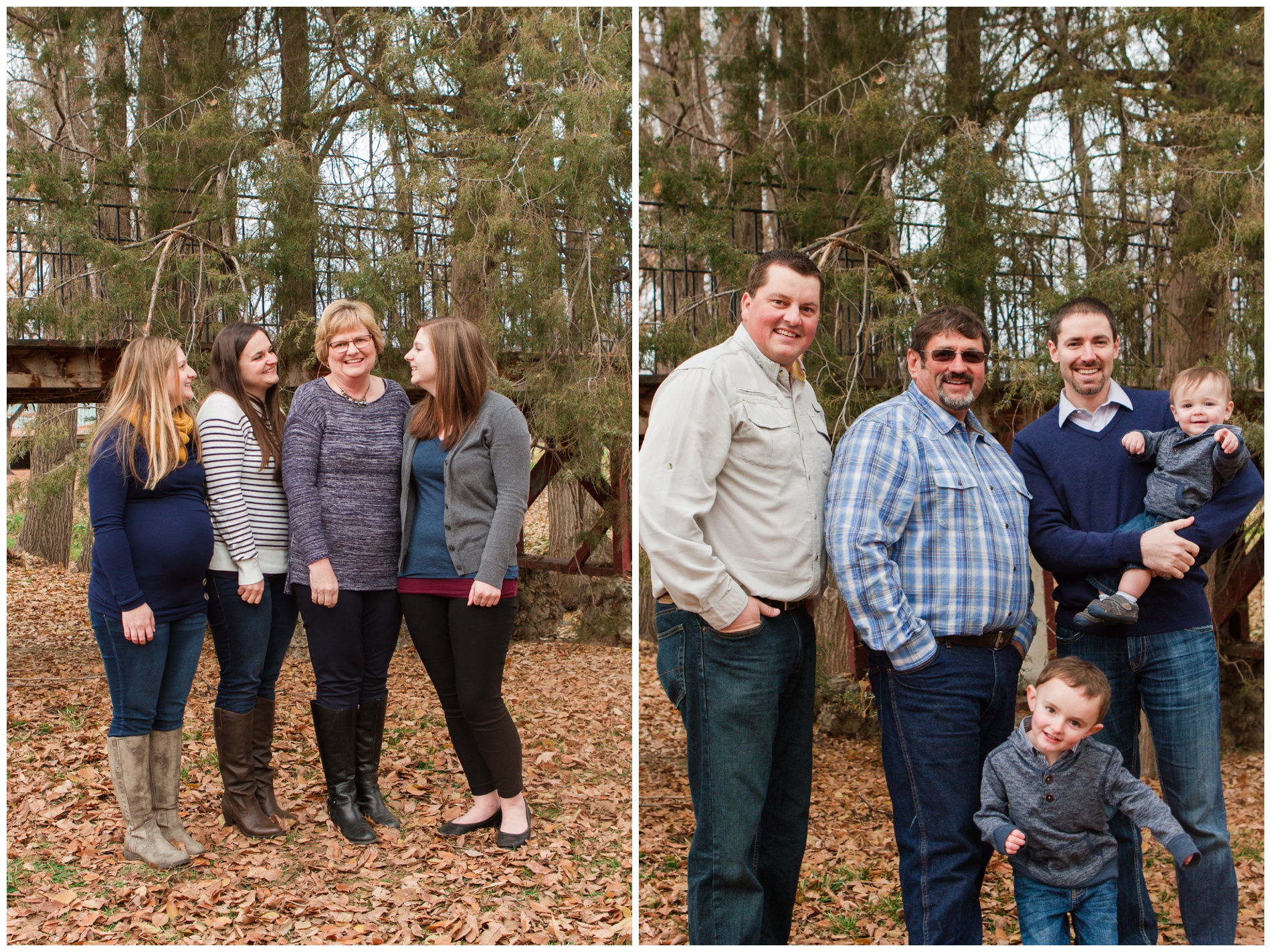 Family portraits at Kiwanis Park in Payette