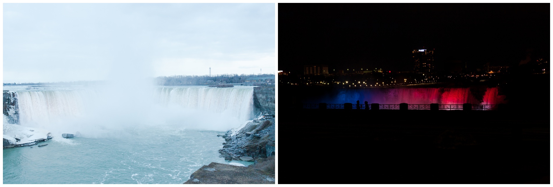 Niagara Falls by day and by night, Ontario