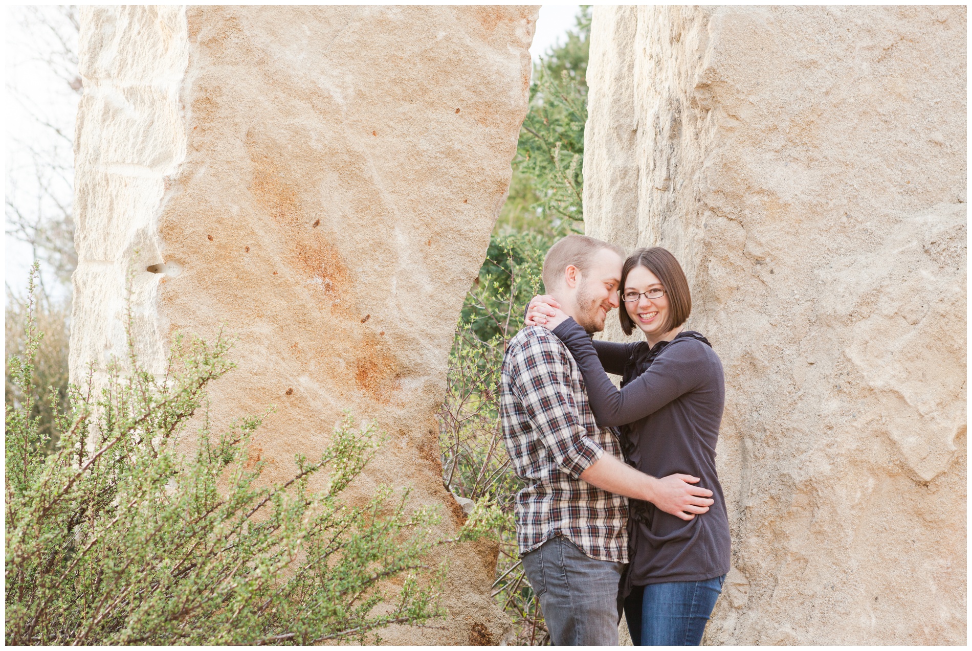 Portrait of a couple at the Idaho Botanical Garden in Boise