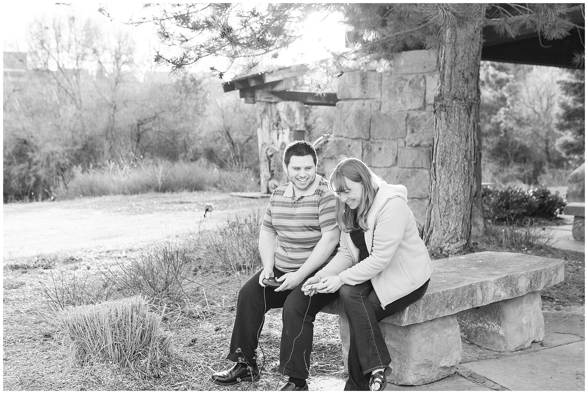 Kathryn Albertson Park and The Village at Meridian engagement photos | Idaho wedding photographer | Robin Wheeler Photography