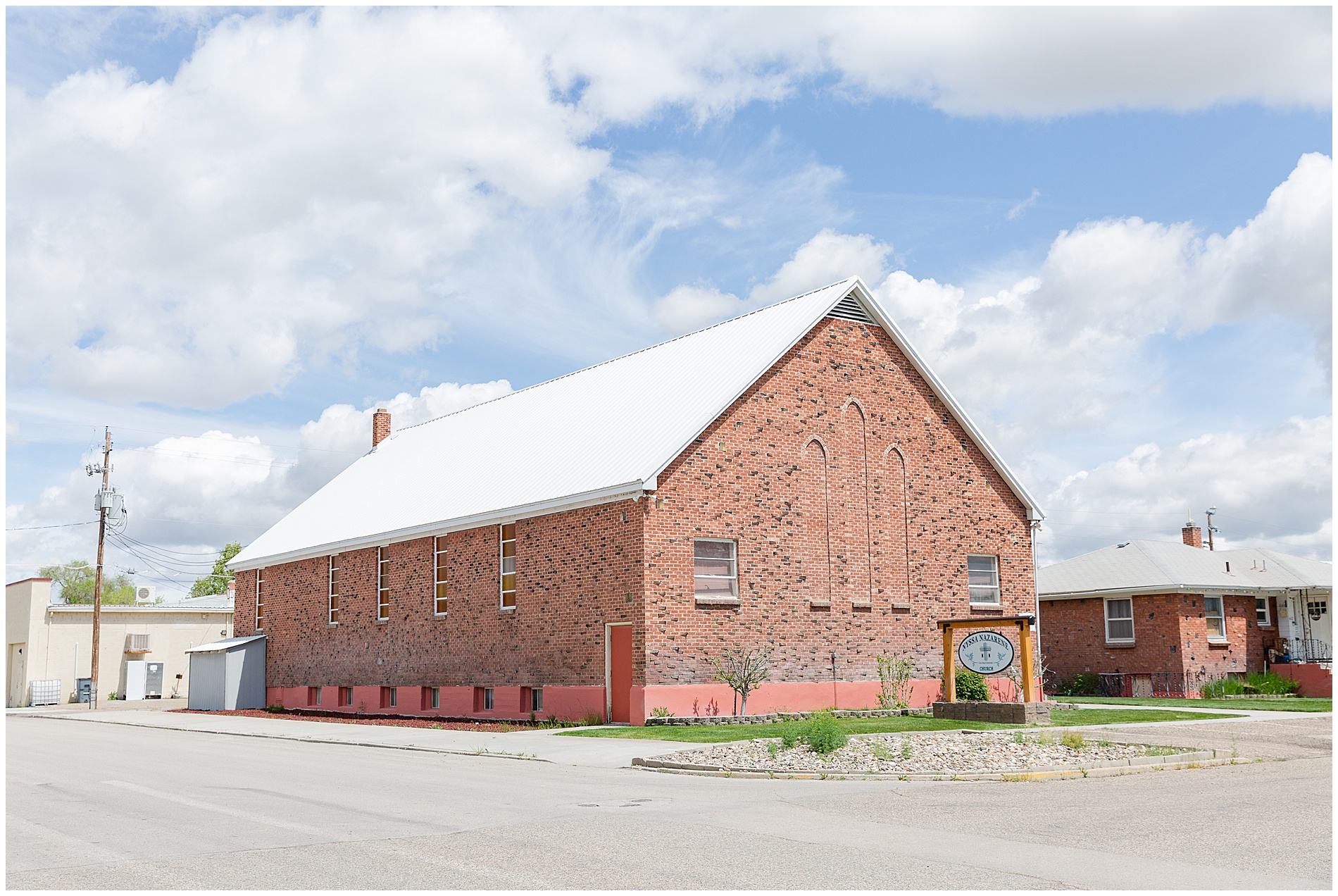 The main building of the Nyssa Church of the Nazarene, where the wedding was held