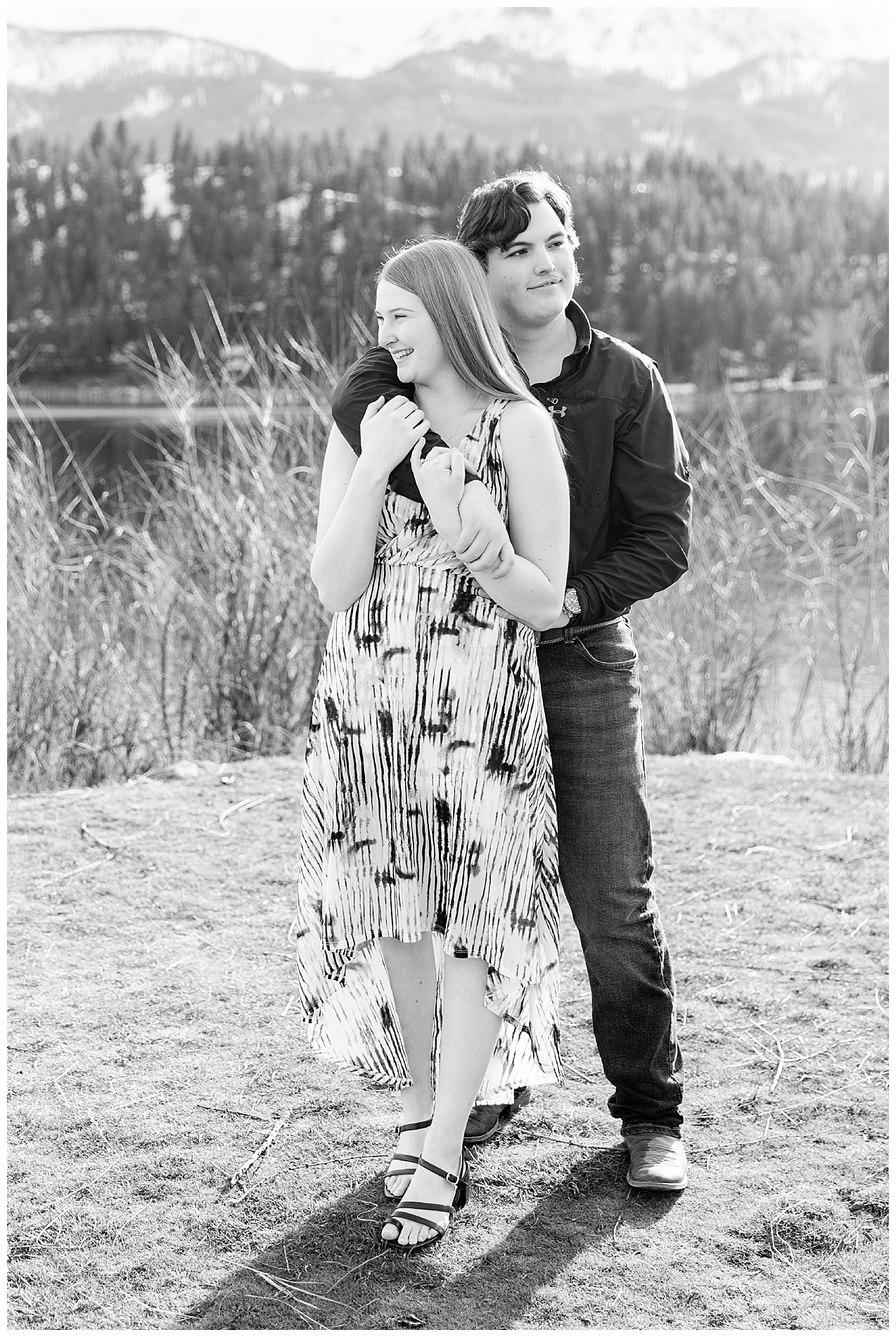 Wallowa Lake engagement picture
