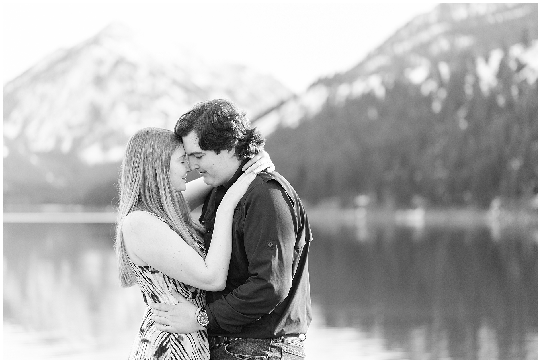 A tender moment between the couple