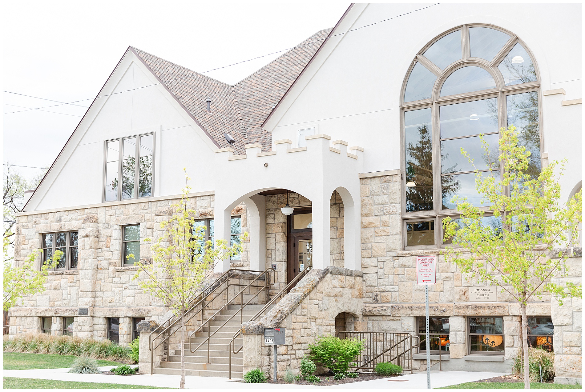 The castle-like exterior of TRICA, aka Treasure Valley Institute for Children's Arts, in Boise, Idaho