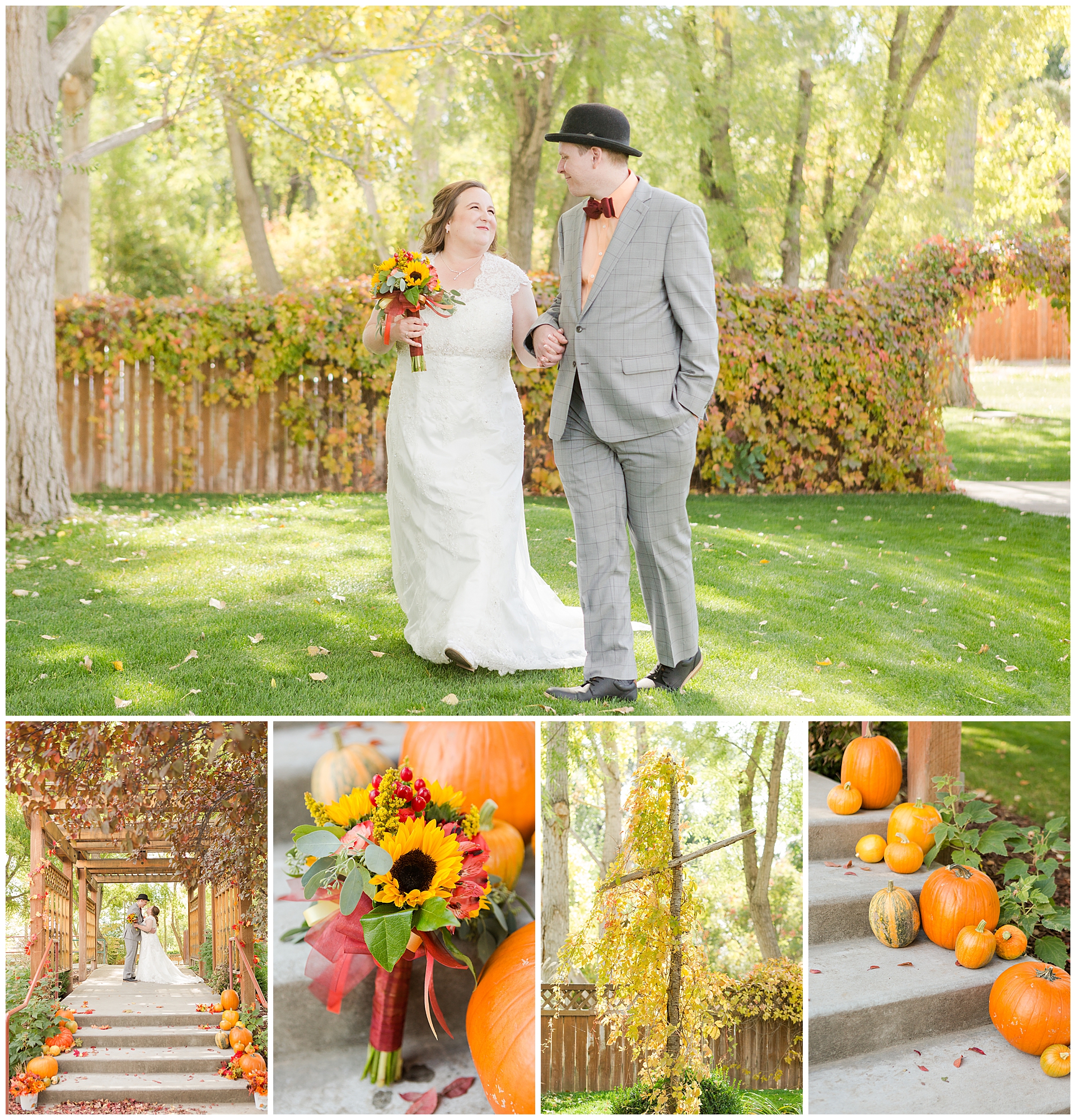 Gorgeous outdoor fall wedding in Nampa, Idaho