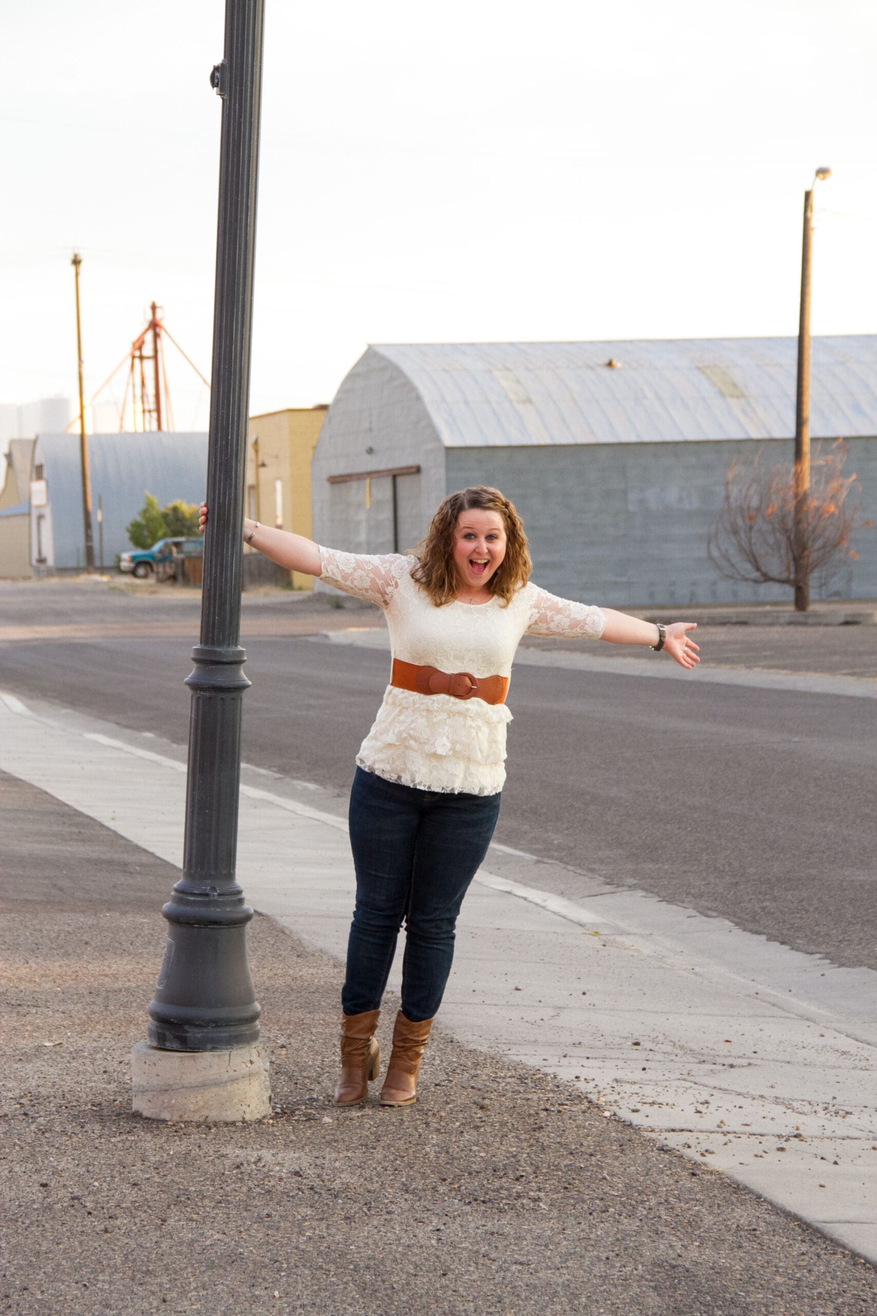 Downtown Ontario, Oregon by the train depot