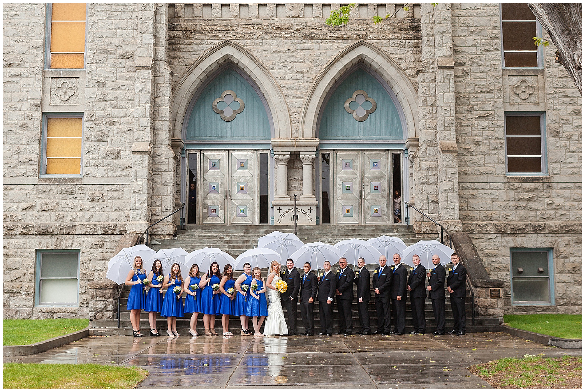 baker city wedding at the st. francis de sales cathedral